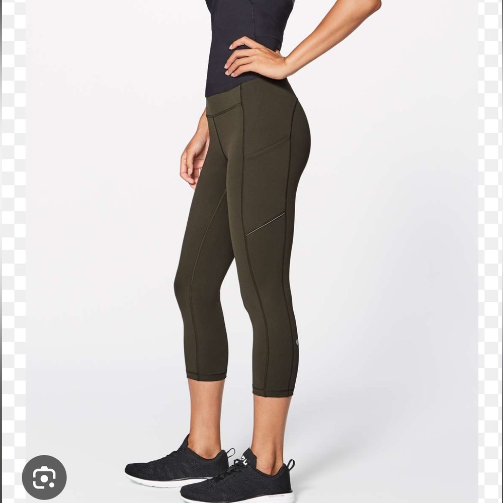 lululemon athletica dark olive leggings
